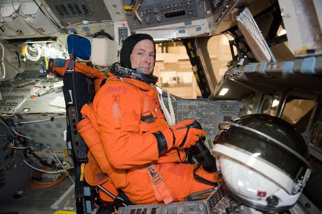 NASA image: STS-131 suited payload egress training (FFT PLD EG 91019) with the STS-131 crew. 