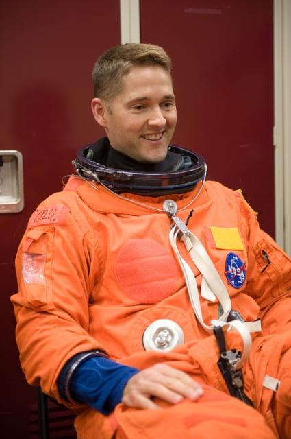 NASA image: STS-131 suited payload egress training (FFT PLD EG 91019) with the STS-131 crew. 