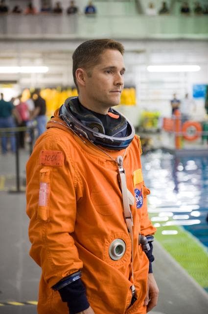 NASA image: STS-131 Water Survival Training at NBL.