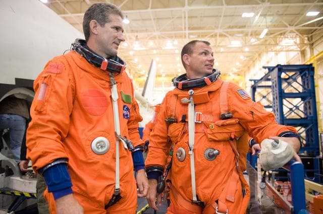 NASA image: STS-132 Preflight Training: Payload egress training