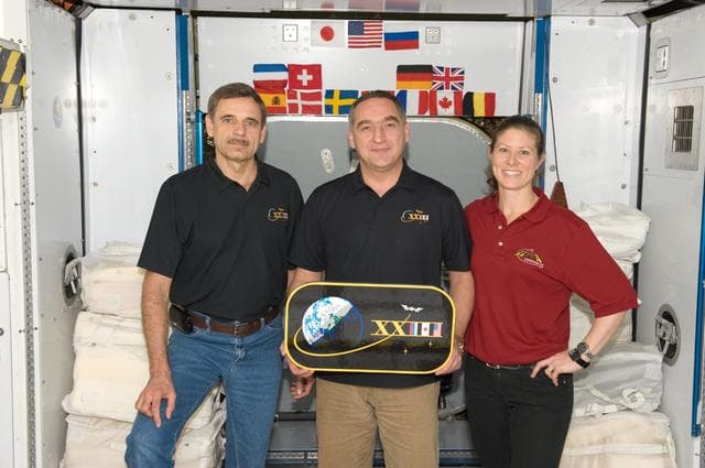 NASA image: Expedition 23 crew with the training team