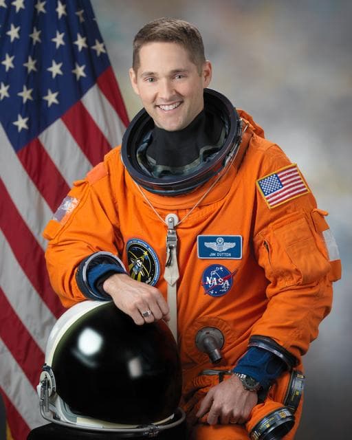 NASA image: Official Astronaut Portrait of Jim Dutton - Individual ACES suit photo