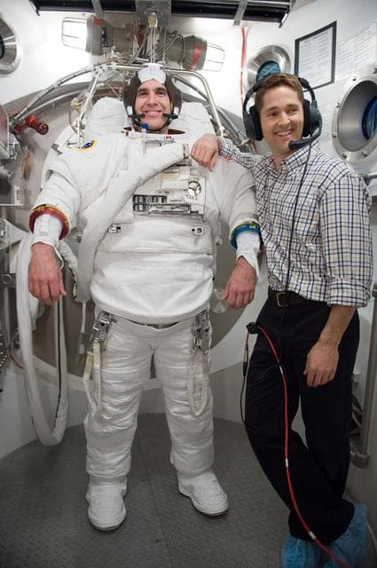NASA image: SSATA PLSS Recertification/SSATA Crew Training with STS-131 crew member, astronaut Richard Mastracchio
