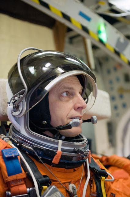 NASA image: STS-131 Preflight Training, ASC/CAP/DES 91020 training in CCT-II. 