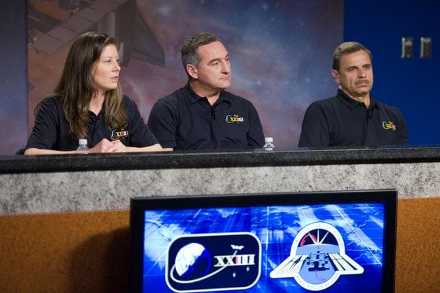 NASA image: Expedition 23 press conference.