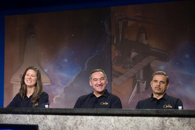 NASA image: Expedition 23 press conference.