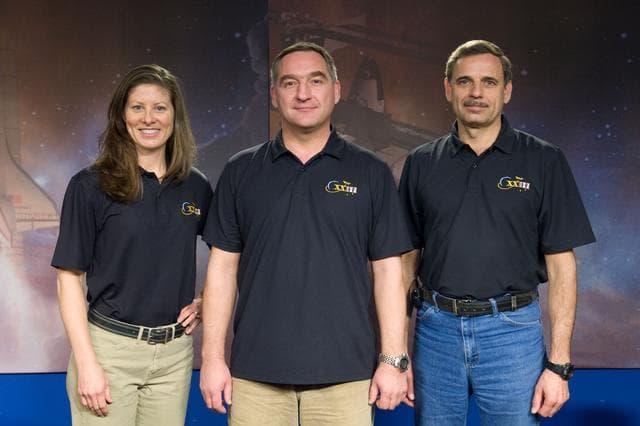 NASA image: Expedition 23 press conference.
