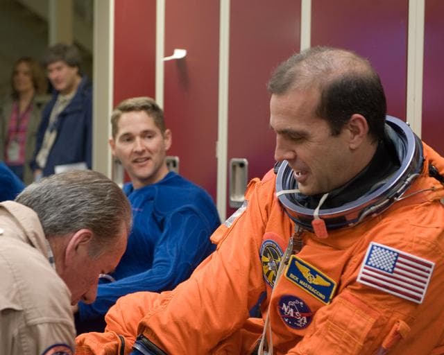NASA image: STS-131 PRL ingress/egress training.