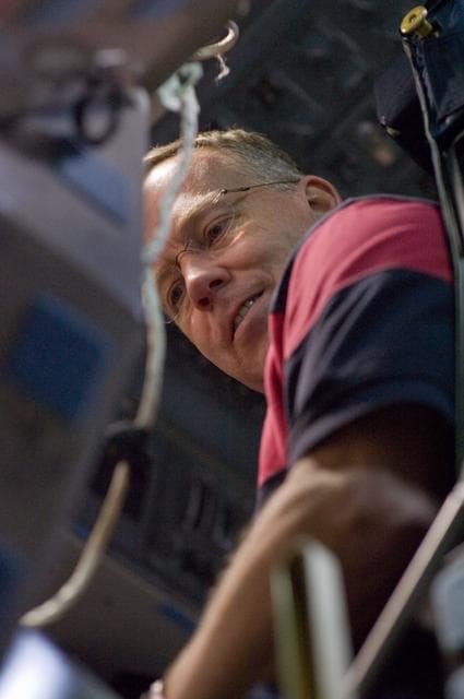 NASA image: STS-133 crew during CCT II Flight Communications plan