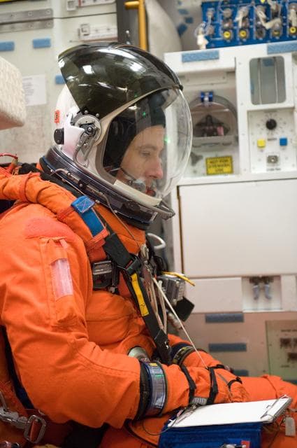 NASA image: STS-134 bailout training