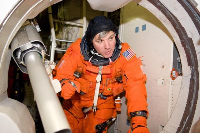 NASA image: STS-134 bailout training