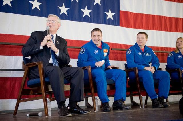 NASA image: STS-130 Crew Return, Ellington Field