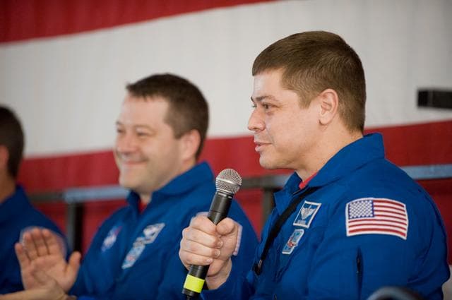 NASA image: STS-130 Crew Return, Ellington Field