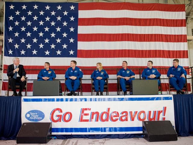 NASA image: STS-130 Crew Return, Ellington Field