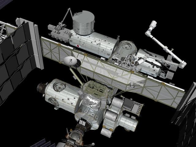 NASA image: Series of 9 ISS images after the addition of Node 3-Cupola for media use 