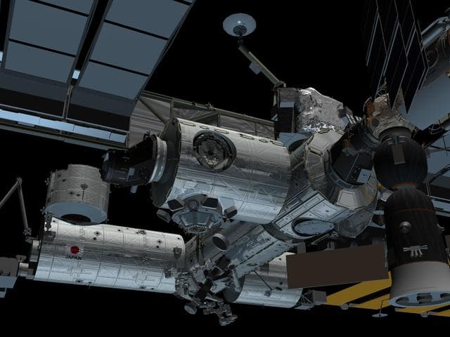 NASA image: Series of 9 ISS images after the addition of Node 3-Cupola for media use 