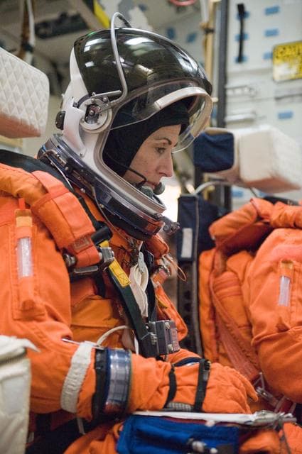 NASA image: STS-133 crew during CCTII Post Insertion/Deorbit Prep training