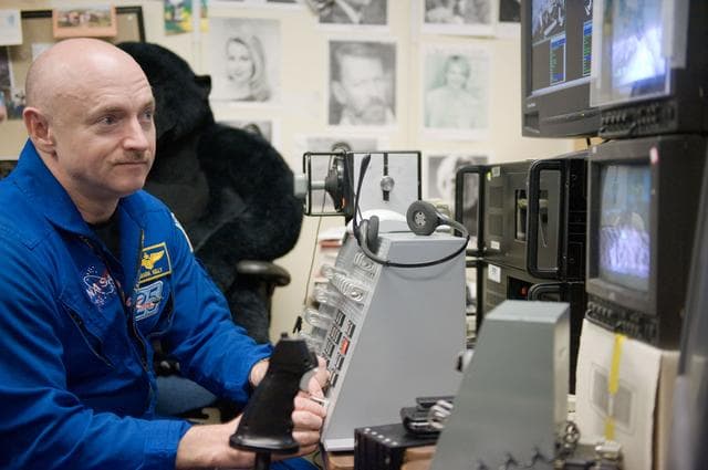 NASA image: STS-134 crew and Expedition 24/25 crew member Shannon Walker 