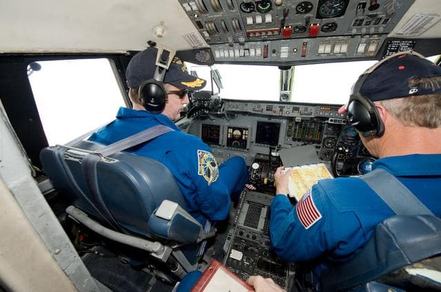 NASA image: Documentation of Space Shuttle Training Aircraft in operation at White Sands Space Harbor