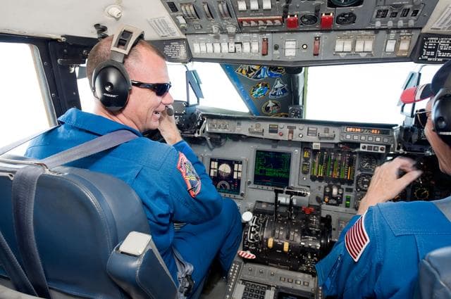 NASA image: Documentation of Space Shuttle Training Aircraft in operation at White Sands Space Harbor 