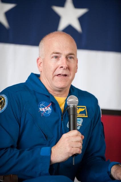 NASA image: STS-131 Crew Return Ceremony at Ellington Field
