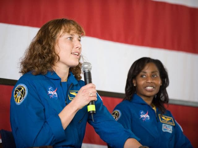 NASA image: STS-131 Crew Return Ceremony at Ellington Field