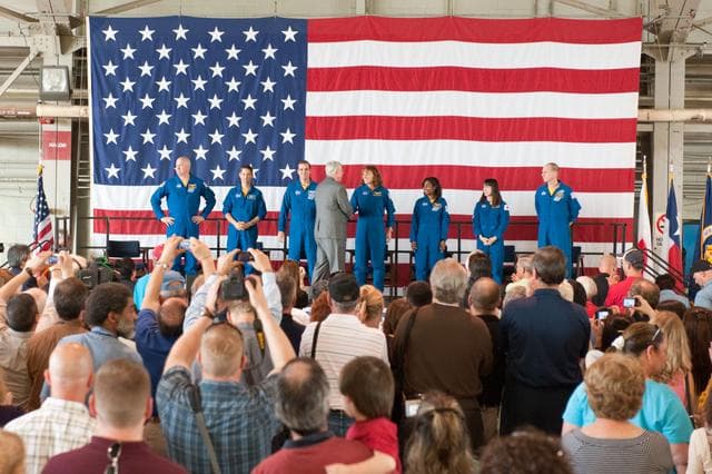 NASA image: STS-131 Crew Return Ceremony at Ellington Field
