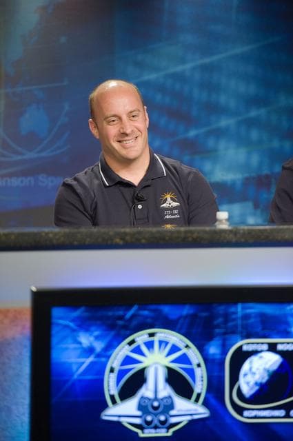 NASA image: STS-132 press conference