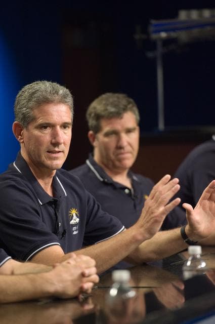 NASA image: STS-132 press conference