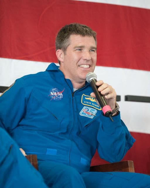 NASA image: STS-132 crew return ceremony at Ellington Field - Hangar 276