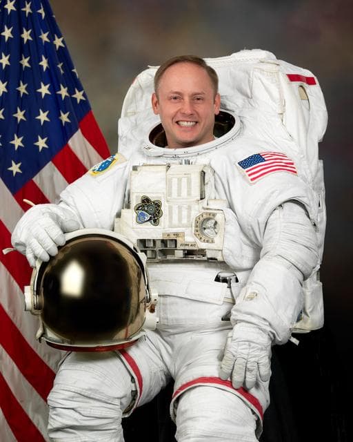 NASA image: Fincke Official Individual EMU suit photo
