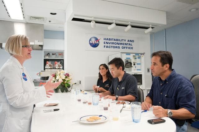 NASA image: Expedition 32 crew members Sunita Williams and Akihiko Hoshide 