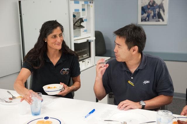 NASA image: Expedition 32 crew members Sunita Williams and Akihiko Hoshide 