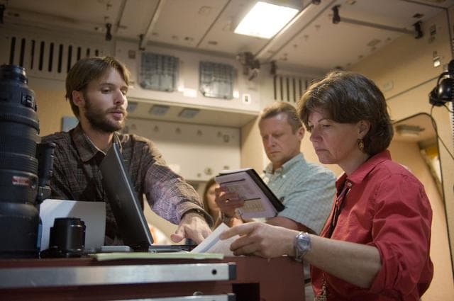 NASA image: Expedition 26 crew members Cady Coleman and Dmitri Kondratyev
