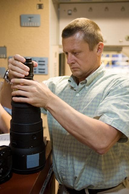 NASA image: Expedition 26 crew members Cady Coleman and Dmitri Kondratyev  