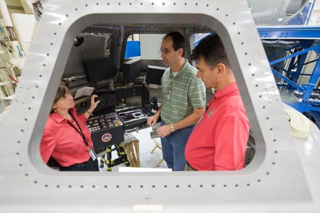 NASA image: Expedition 26 and 27 crew members during ISS Habitability Equipment and Procedures training  