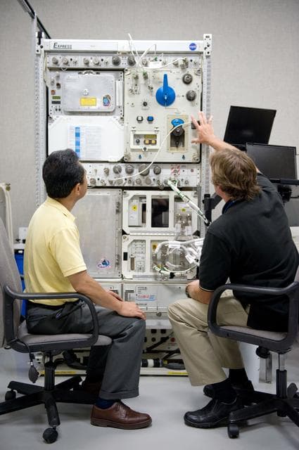 NASA image: Expedition 28 crew payload training on DECLIC