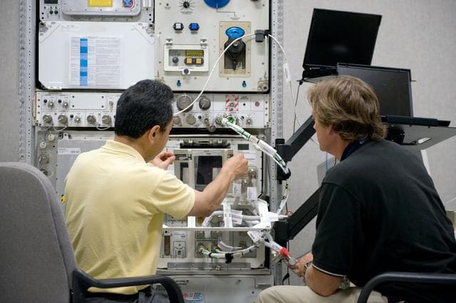 NASA image: Expedition 28 crew payload training on DECLIC