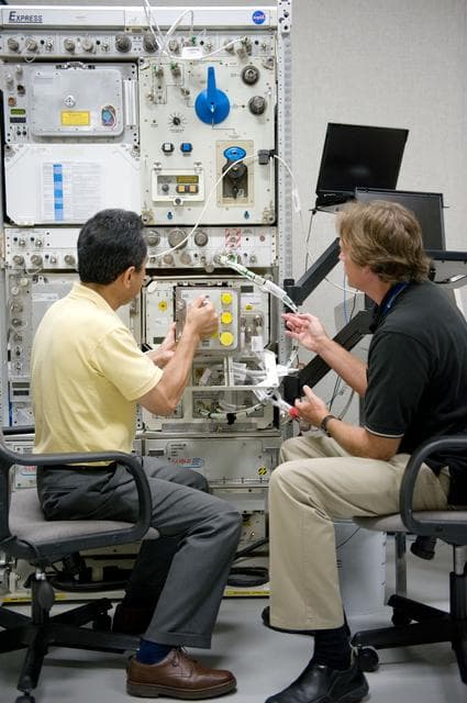 NASA image: Expedition 28 crew payload training on DECLIC