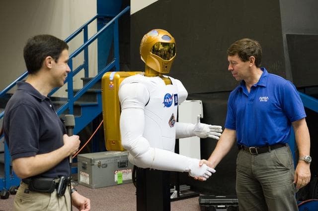NASA image: Robonaut R2 media day in building 9NW