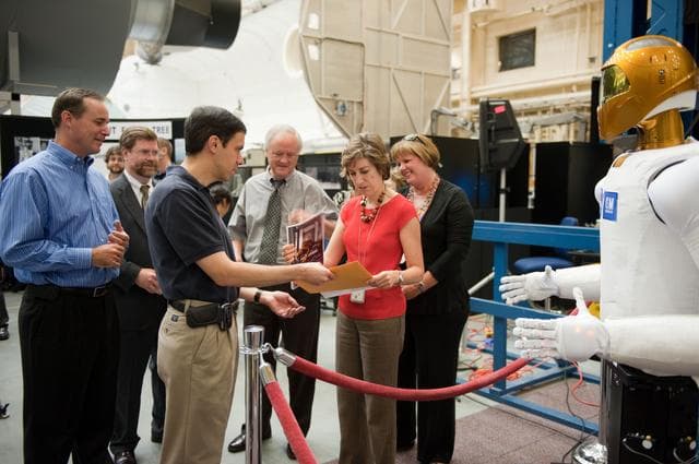 NASA image: Robonaut R2 media day in building 9NW