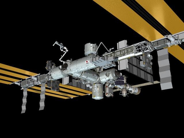 NASA image: ISS Configurations of ISS depicting ULF5-Post STS-133