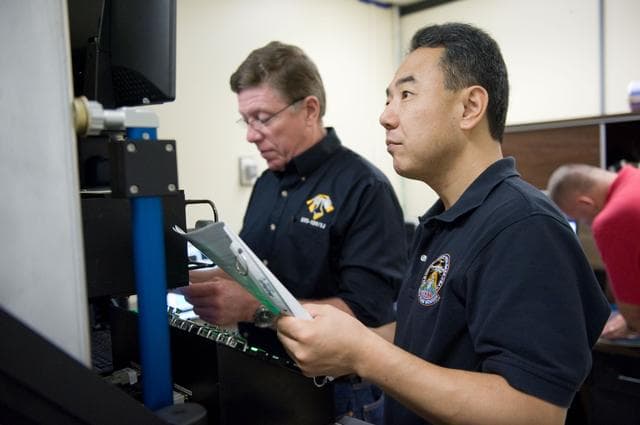NASA image: Expedition 28 JAXA astronaut Satoshi Furukawa and Astronaut Mike Fossum  