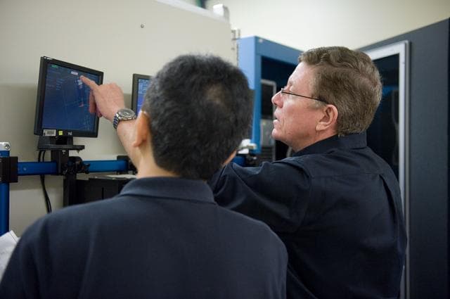 NASA image: Expedition 28 JAXA astronaut Satoshi Furukawa and Astronaut Mike Fossum  