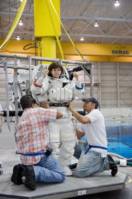 NASA image: Expedition 26 crew members Cady Coleman and Paolo Nespoli