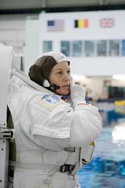 NASA image: Expedition 26 crew members Cady Coleman and Paolo Nespoli