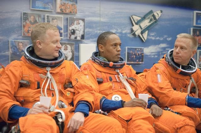 NASA image: STS-133 crew during CCTII PRL IN/EG 91020 training 