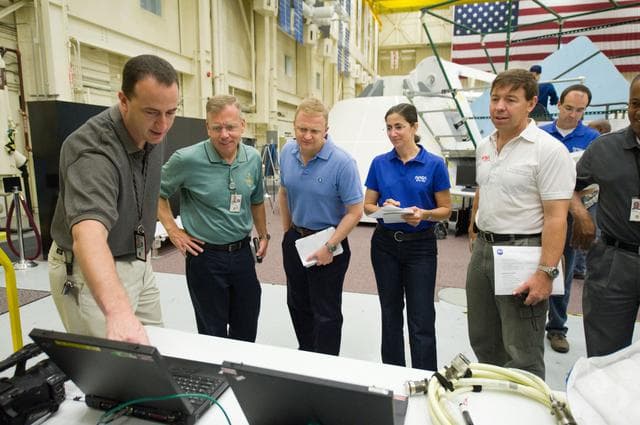 NASA image: Documentation of STS-133 training during SSMTF IN/EG Timeline 91105  