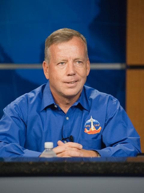 NASA image: STS-133 crew press conference