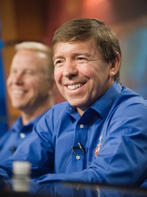 NASA image: STS-133 crew press conference